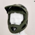 Casco bici Endura Singletrack Full Face Youth verde oliva 9