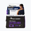 Sea to Summit Premium Cotton Mummy inserto per sacco a pelo blu navy