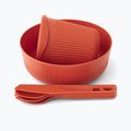 Set di stoviglie Passage di Sea to Summit, arancione piccante