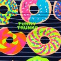 Boxer da nuoto per bambini Funky Trunks Sidewinder, ciambelle da inzuppare 3