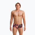 Boxer da bagno da uomo Funky Trunks Classic Trunks nero lame 4
