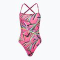 Funkita costume intero donna Strapped In One Piece rosa multi