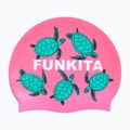 Funkita Cuffia da nuoto in silicone rosa 2