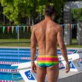 Boxer da bagno da uomo Funky Trunks Sidewinder Trunks che fondono il caos 6