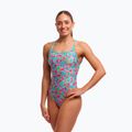 Costume da bagno intero Funkita Diamond Back Donna Rosa piantato 3