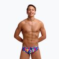 Slip da nuoto uomo Funky Trunks Classic Brief fault lines 3