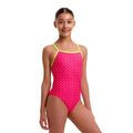Costume da bagno intero bambino Funkita Strapped In One Piece pink proton 2