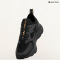EA7 Emporio Armani Nero e Bianco Altura Knit scarpe triple nero/oro 9