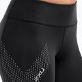 Leggings da allenamento da donna 2XU Motion Mid-Rise Compression 7/8 nero/punto logo riflettente 5