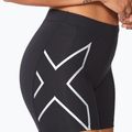 Pantaloncini da allenamento da donna 2XU Core Compression 5" nero/argento 4