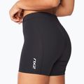 Pantaloncini da allenamento da donna 2XU Core Compression 5" nero/argento 5