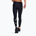 Leggings da allenamento da uomo 2XU Core Compression nero/argento 3