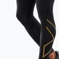 Leggings da allenamento da uomo 2XU Force Compression nero/oro 7