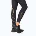 Leggings da allenamento da donna 2XU Force Mid-Rise Compression nero/oro 5