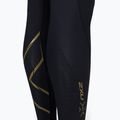Leggings da allenamento da donna 2XU Force Mid-Rise Compression nero/oro 9