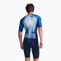 Tuta da ciclismo da uomo 2XU Aero Sleeved mezzanotte/bianco 2