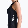 Tuta da ciclismo da donna 2XU Core nero/bianco 5
