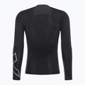 Maglia a maniche lunghe da allenamento 2XU Core Compression nero/argento per uomo 5