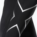 Maglia a maniche lunghe da allenamento 2XU Core Compression nero/argento per uomo 7