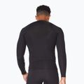 Maglia a maniche lunghe da allenamento 2XU Core Compression nero/argento per uomo 2