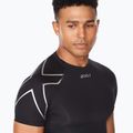 Maglietta da allenamento da uomo 2XU Core Compression nero/argento 4