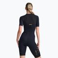 Tuta da triathlon donna 2XU Light Speed Sleeved nero/oro 2