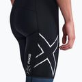 Tuta da triathlon da uomo 2XU Light Speed Sleeved mezzanotte/bianco 6