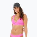 Parte superiore di un costume da bagno da donna Rip Curl Premium Surf D-Dd Deep V super pink