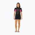 Muta da nuoto donna Rip Curl Omega 2/2 mm Back Zip Springsuit black/pink 2