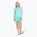Felpa UV da donna Jetpilot Pacer con cappuccio Rashie verde acqua 2