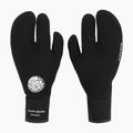 Rip Curl Flashbomb 5/3 mm 3 Finger guanti da uomo in neoprene nero 3