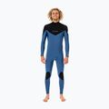 Rip Curl Dawn Patrol 4/3 mm GB ST C/Zip blu/nero da uomo 2