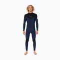 Muta Rip Curl Dawn Patrol 3/2 mm GB B/Zip navy da uomo 3