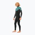 Muta da nuoto Rip Curl Dawn Patrol Perf C/Zip 4/3 mm GB verde scuro da uomo