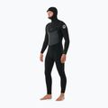Uomo Rip Curl Dawn Patrol Hooded 6/4 mm Chest Zip Swim Foam Nero 3