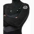 Uomo Rip Curl Dawn Patrol Hooded 6/4 mm Chest Zip Swim Foam Nero 5