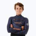 Rip Curl Flashbomb 4/3 mm Chest Zip viola notte schiuma nuoto bambini 5