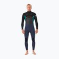 Rip Curl Dawn Patrol 4/3mm Chest Zip viola notte muta da uomo