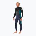 Rip Curl Dawn Patrol 4/3mm Chest Zip viola notte muta da uomo 3