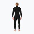 Uomo Rip Curl Dawn Patrol 4/3 mm Petto Zip Swim Foam Nero 2