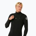 Uomo Rip Curl Dawn Patrol 4/3 mm Petto Zip Swim Foam Nero 4