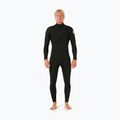 Rip Curl Dawn Patrol 3/2 mm Chest Zip nero schiuma nuoto uomo