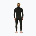 Rip Curl Dawn Patrol 3/2 mm Chest Zip nero schiuma nuoto uomo 2