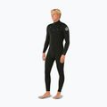 Rip Curl Dawn Patrol 3/2 mm Chest Zip nero schiuma nuoto uomo 3