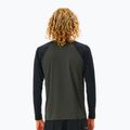 Uomo Rip Curl Shockwaves nuoto manica lunga nero marled 2