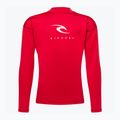 Gilet a manica lunga Rip Curl Corps Rash Vest rosso per il nuoto dei bambini