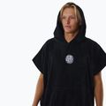 Uomo Rip Curl Logo Poncho con cappuccio nero 5