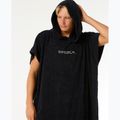 Uomo Rip Curl Brand Poncho con cappuccio nero/grigio 6
