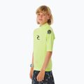 Rip Curl Brand Wave UPF Rash Vest maglia da bagno per bambini lime 4