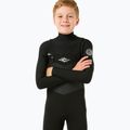 Rip Curl Dawn Patrol 4/3 mm Chest Zip schiuma nuoto bambini nero 4